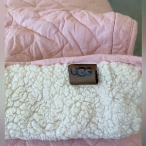 UGG Pink Heart Quilt with Sherpa Fleece